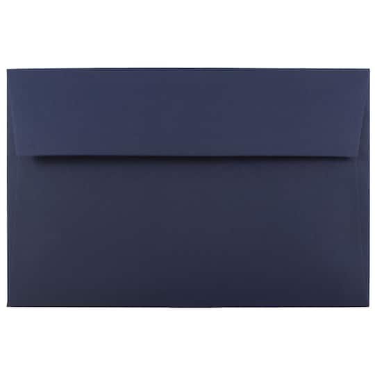 JAM Paper A10 Navy Blue Recycled Invitation Envelopes